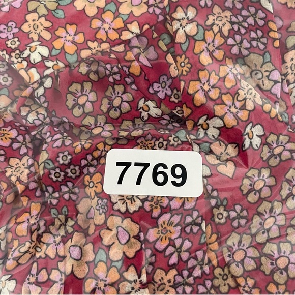 Free People Bonnie floral red orange print mini dress 37769 - Picture 13 of 14